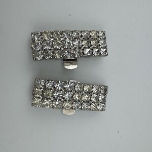 Bluette Vintage Sparkling Rhinestone Shoe Clips Made In France‎